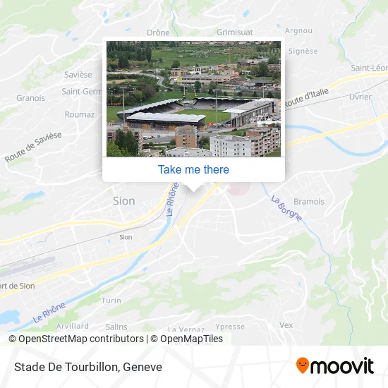 Stade De Tourbillon map