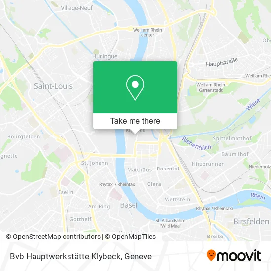 Bvb Hauptwerkstätte Klybeck map
