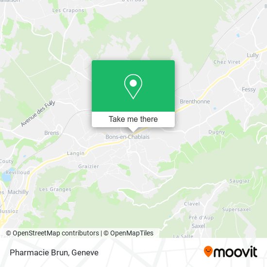 Pharmacie Brun map