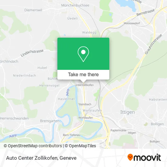 Auto Center Zollikofen map