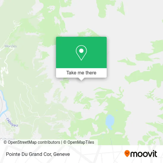 Pointe Du Grand Cor map