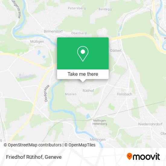 Friedhof Rütihof map