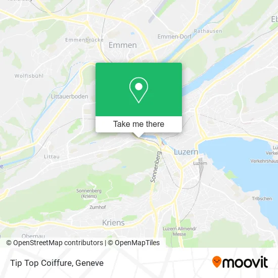 Tip Top Coiffure map