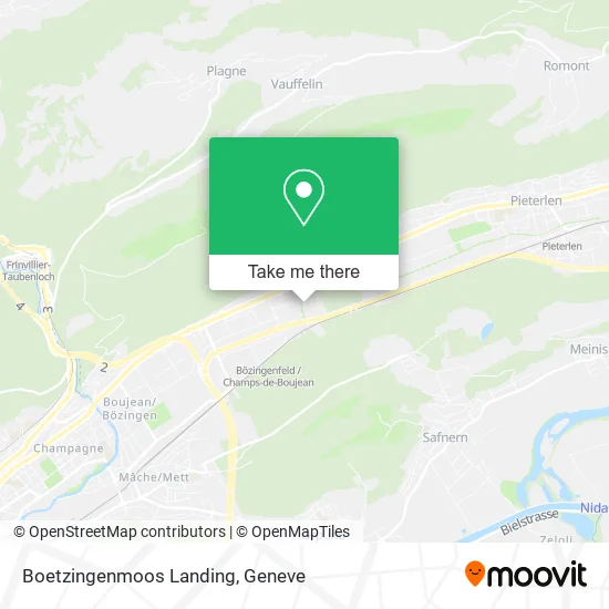 Boetzingenmoos Landing map