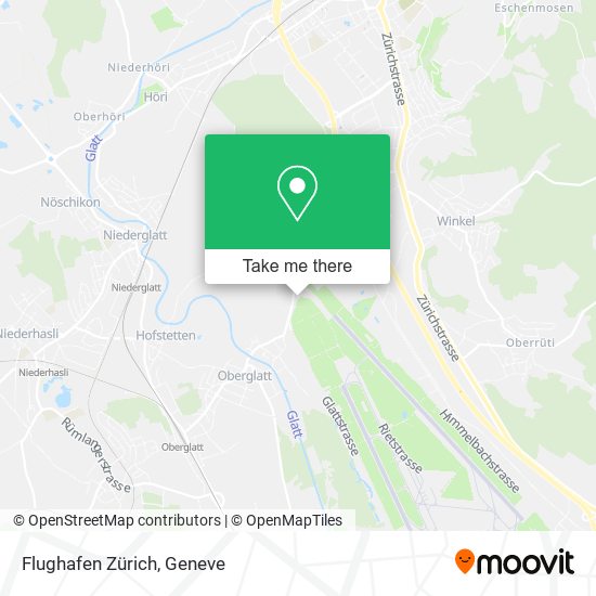 Flughafen Zürich map