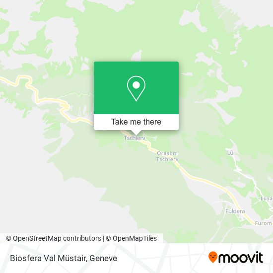 Biosfera Val Müstair map