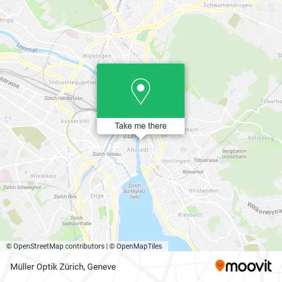 Müller Optik Zürich map