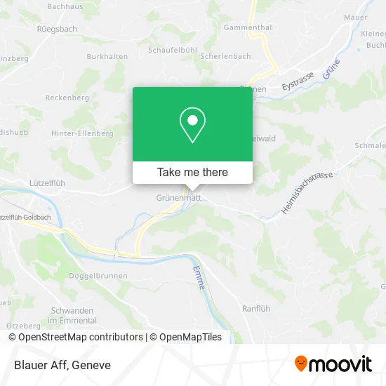 Blauer Aff map