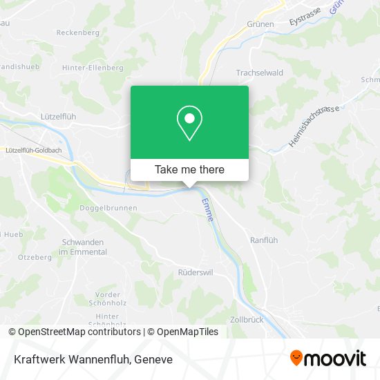 Kraftwerk Wannenfluh map