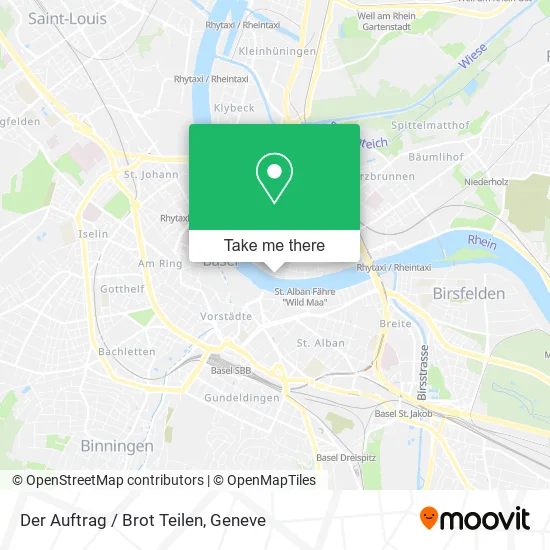 Der Auftrag / Brot Teilen map