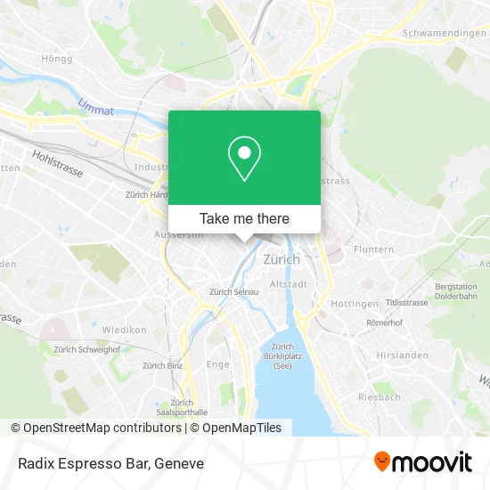 Radix Espresso Bar map