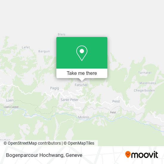 Bogenparcour Hochwang map