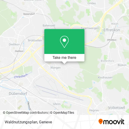 Waldnutzungsplan map