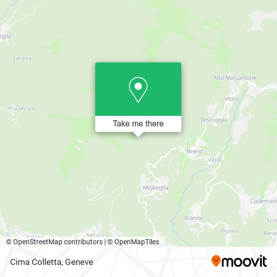 Cima Colletta map