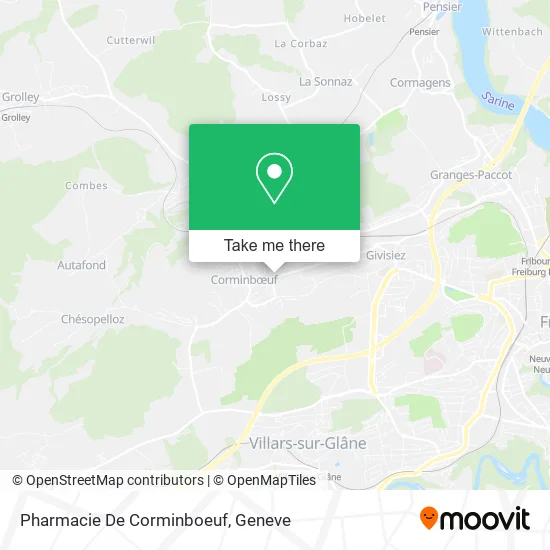 Pharmacie De Corminboeuf map