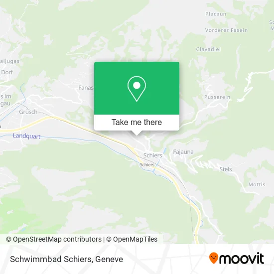 Schwimmbad Schiers map