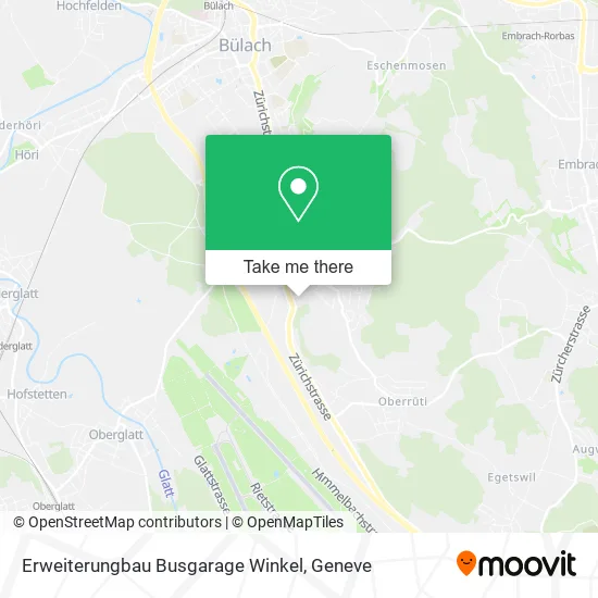 Erweiterungbau Busgarage Winkel map