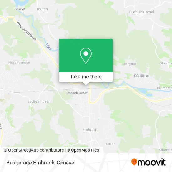 Busgarage Embrach map