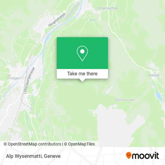 Alp Wysenmatti map