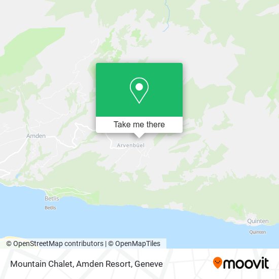 Mountain Chalet, Amden Resort map