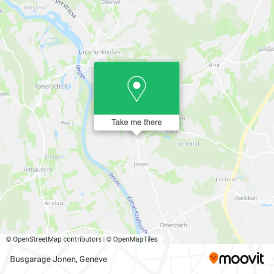 Busgarage Jonen map
