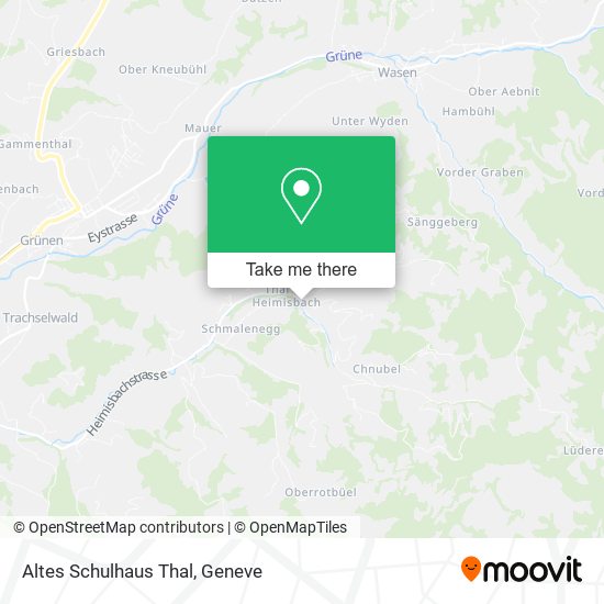 Altes Schulhaus Thal map
