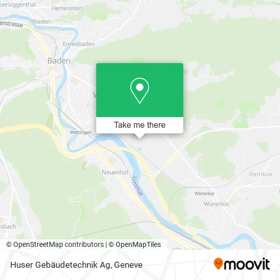 Huser Gebäudetechnik Ag map