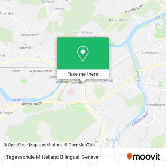 Tagesschule Mittelland Bilingual map