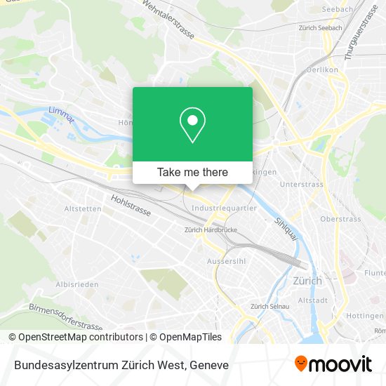 Bundesasylzentrum Zürich West map
