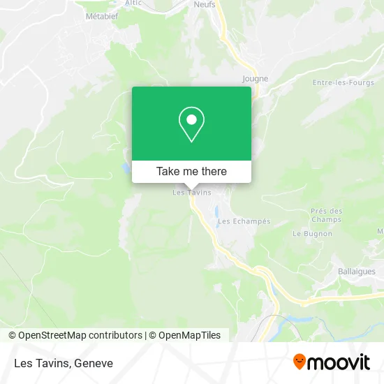 Les Tavins plan