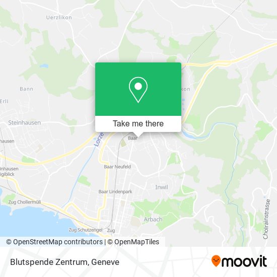 Blutspende Zentrum map