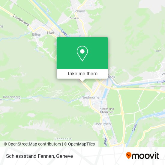 Schiessstand Fennen map