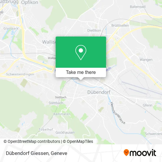 Dübendorf Giessen map