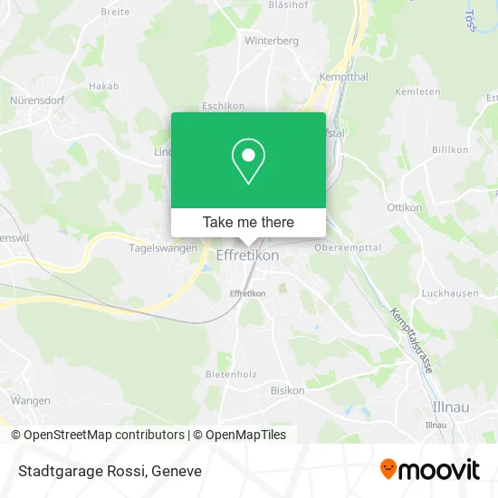 Stadtgarage Rossi map