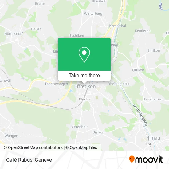 Café Rubus map