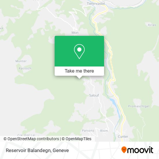 Reservoir Balandegn map