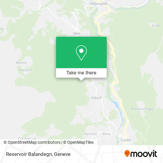 Reservoir Balandegn map