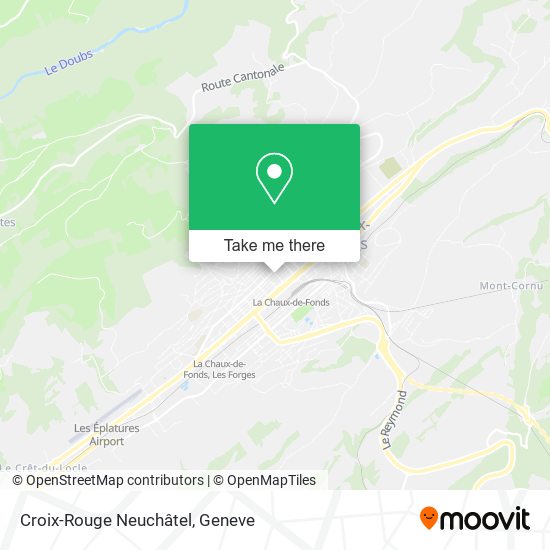 Croix-Rouge Neuchâtel map