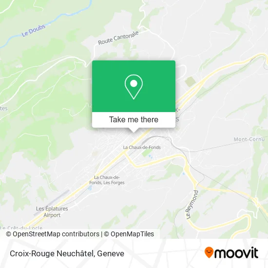 Croix-Rouge Neuchâtel map