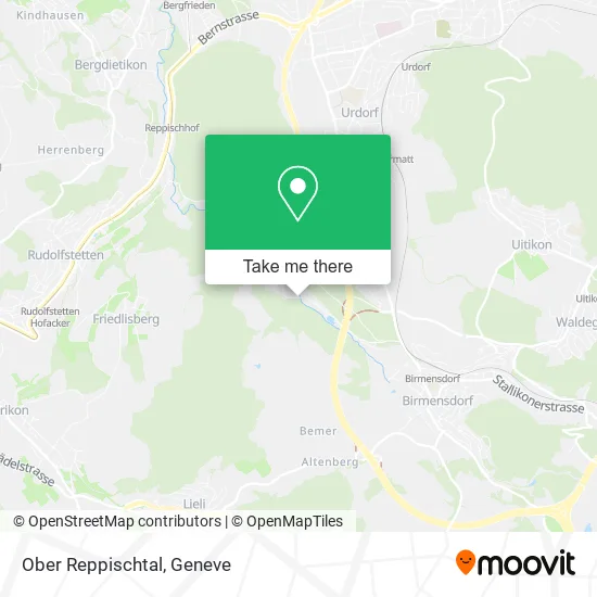 Ober Reppischtal map