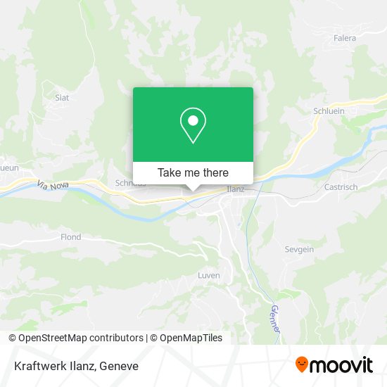 Kraftwerk Ilanz map