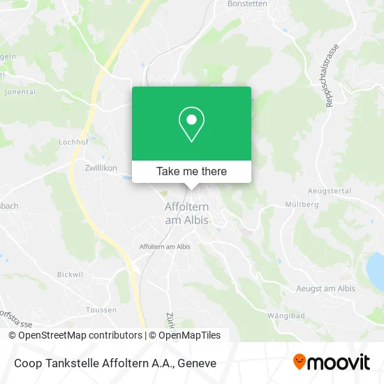 Coop Tankstelle Affoltern A.A. map