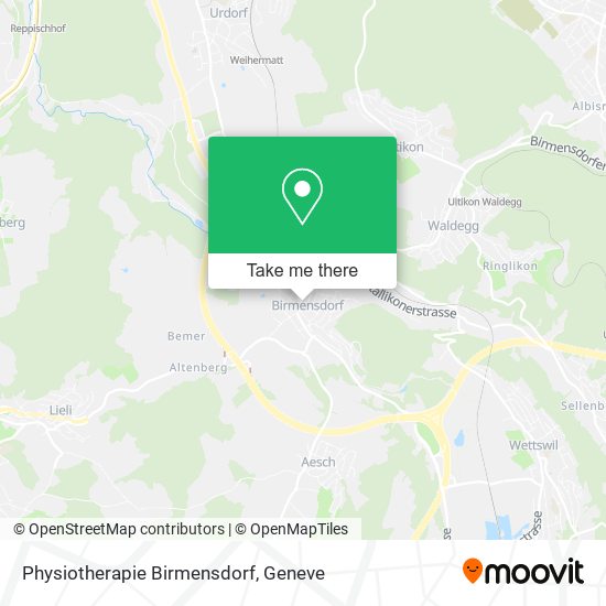 Physiotherapie Birmensdorf plan