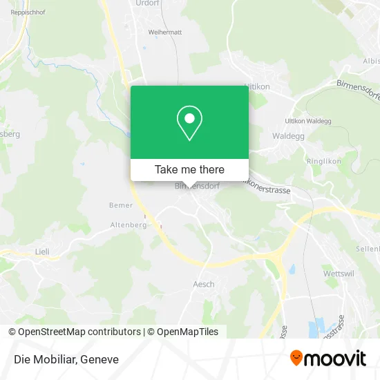 Die Mobiliar map