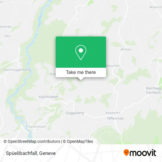 Spüelibachfall map