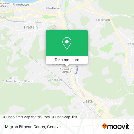 Migros Fitness Center map