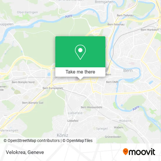 Velokrea map