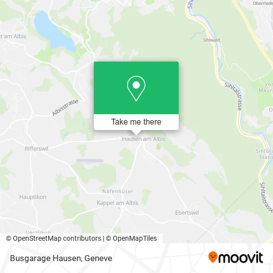 Busgarage Hausen map