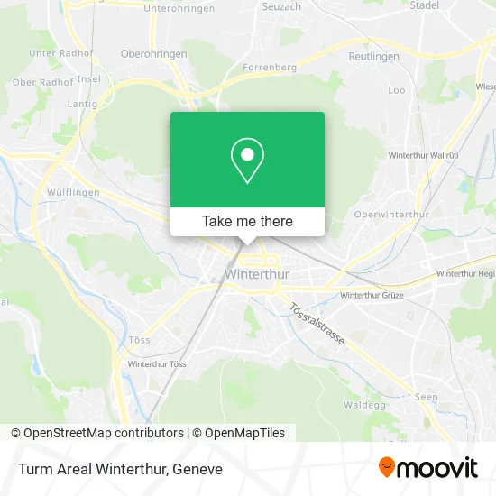 Turm Areal Winterthur map