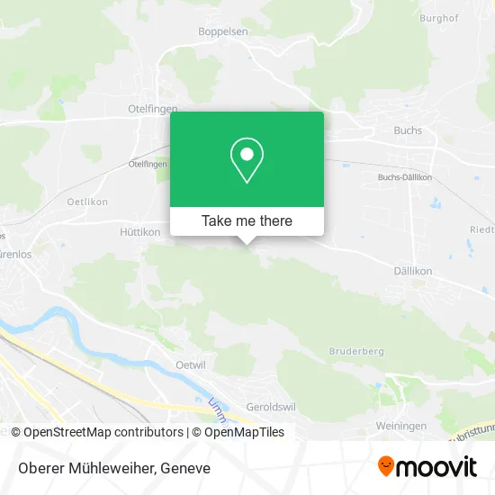 Oberer Mühleweiher map